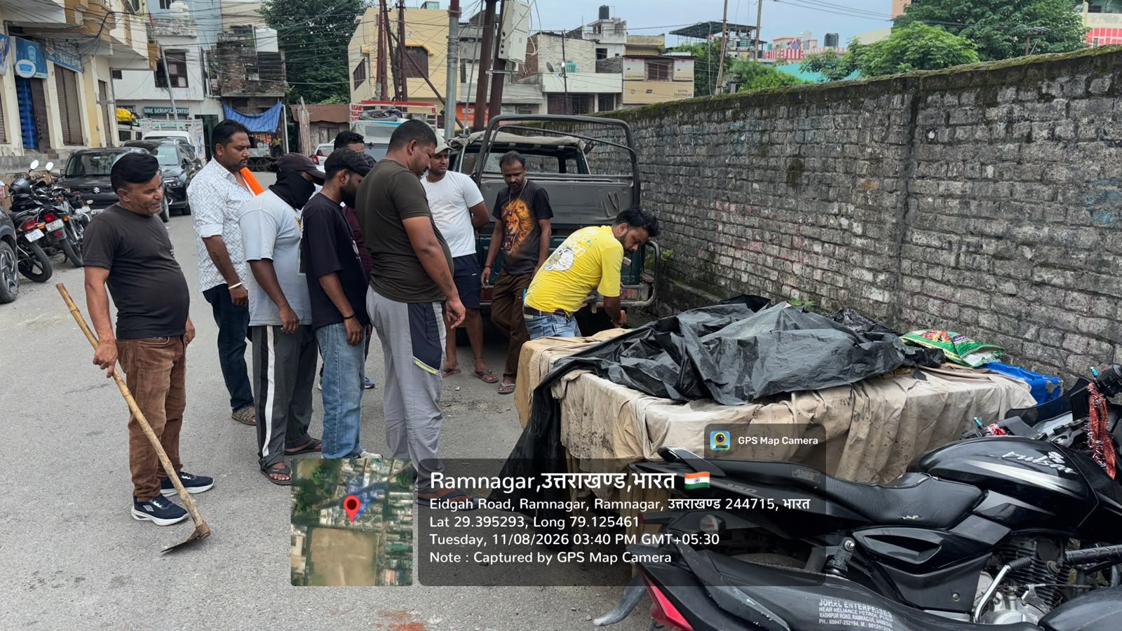 रामनगर में नगर पालिका की बड़ी कार्रवाई, MPHIC ग्राउंड के पास से 10 ठेले जब्त।