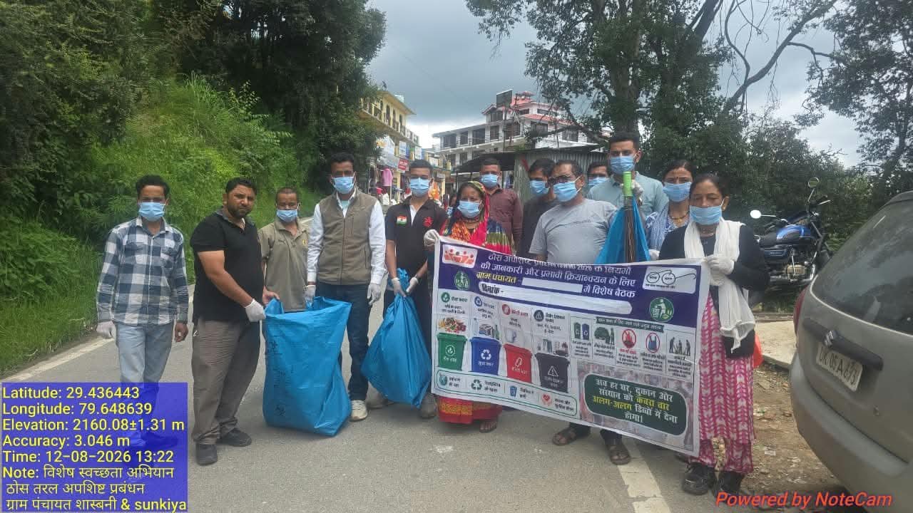 52 स्थानों पर चला स्वच्छता अभियान, सिंगल यूज प्लास्टिक और कूड़ा-कचरा किया एकत्र।