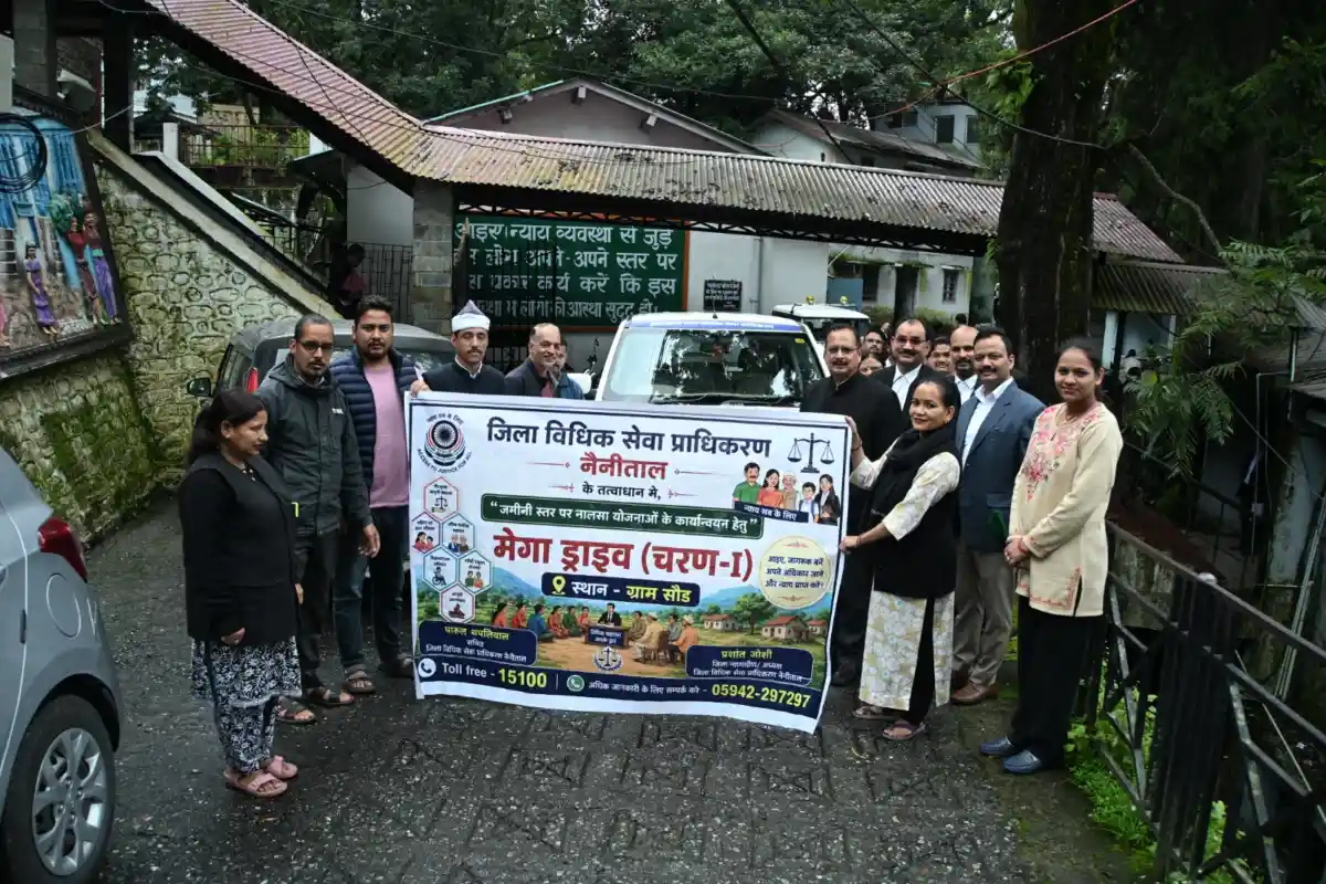 न्याय रथ को हरी झंडी दिखाकर ग्राम सौंड के लिए किया रवाना, मेगा ड्राइव चरण-1 का शुभारंभ।